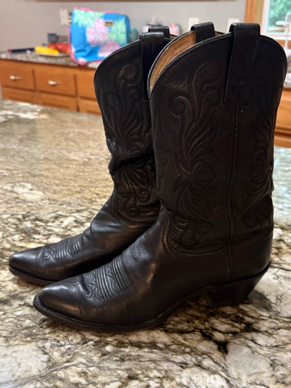 Dan Post Leather Cowboy Boots